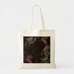 Bolsa Tote Abstrato Atômico Preto Retroativo