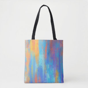 Bolsa Tote Abstrato Azul e Laranja