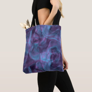 Bolsa Tote Abstrato azul e roxo
