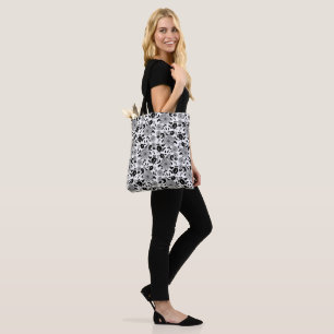 Bolsa Tote Abstrato Black White Cinza Toag