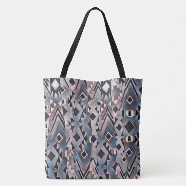 Bolsa Tote Abstrato Boho Aztec (Verso)