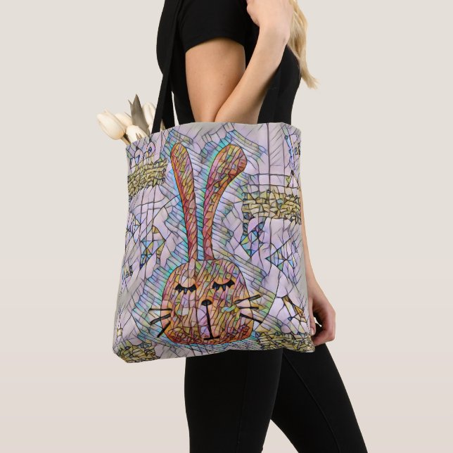 Bolsa Tote Abstrato bunny (Close Up)
