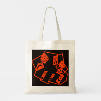 Bolsa Tote Abstrato, caras de abóbora em preto, Dia das Bruxa