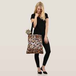 Bolsa Tote Abstrato castanho