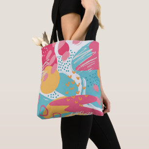 Bolsa Tote Abstrato Colorido