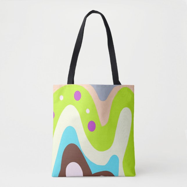 Bolsa Tote Abstrato colorido (Frente)