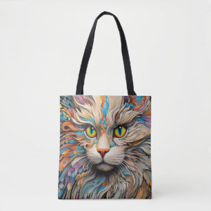 Bolsa Tote Abstrato de Encantamento de Animais Coloridos de G