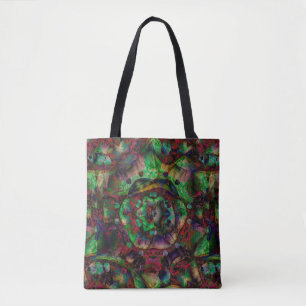 Bolsa Tote Abstrato de Intermitência de Flor bonito