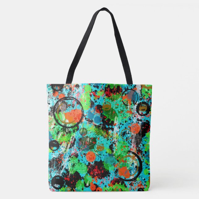Bolsa Tote Abstrato de Luta comida (Frente)