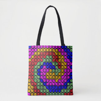Bolsa Tote Abstrato de matizes interligados