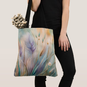 Bolsa Tote Abstrato de Pastel Whispers da Natureza, Graus II