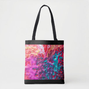 Bolsa Tote Abstrato de pintura colorida