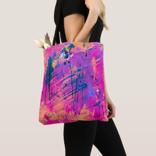 Bolsa Tote Abstrato de pintura de sol de verão
