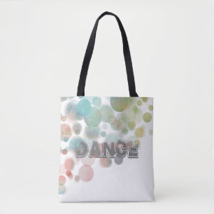 Bolsa Tote abstrato de toalha de dança de aquarela bonito