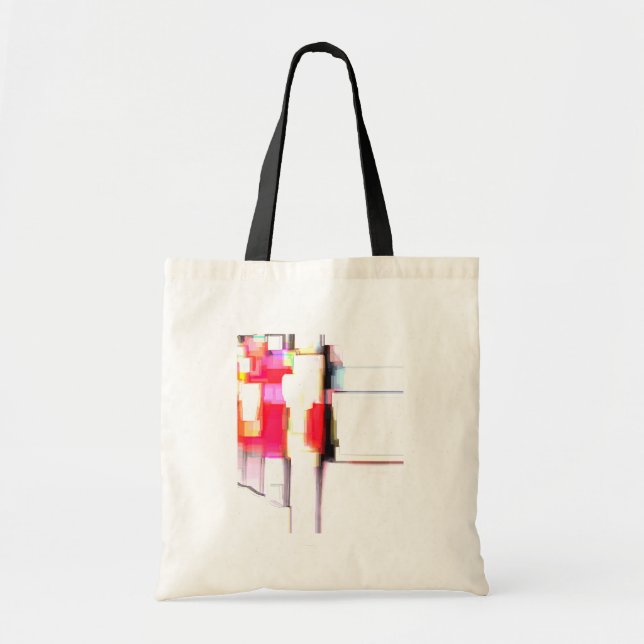 Bolsa Tote abstrato digital "Blink" (Frente)