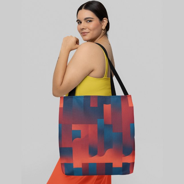 Bolsa Tote Abstrato geométrico (Criador carregado)