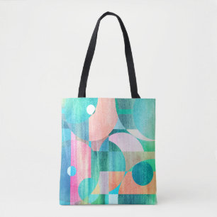 Bolsa Tote Abstrato Geométrico Brito, Colorida