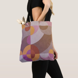 Bolsa Tote Abstrato geométrico Circulos retrorreflectores col
