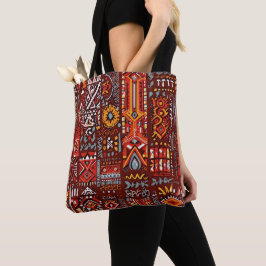 Bolsa Tote Abstrato geométrico face trabalho de arte 1224 - T