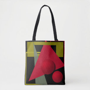 Bolsa Tote Abstrato geométrico formas modernas triângulos cír