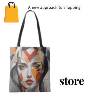 Bolsa Tote Abstrato Geométrico Saco de Pintura Geométrica da