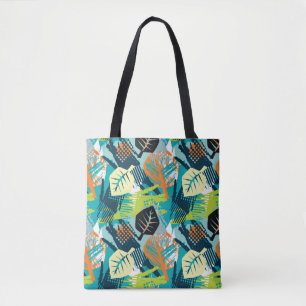 Bolsa Tote Abstrato Grunge: Superfície Profunda Sem Olho.