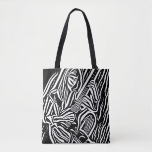 Bolsa Tote Abstrato Guitar Player - Arte Original