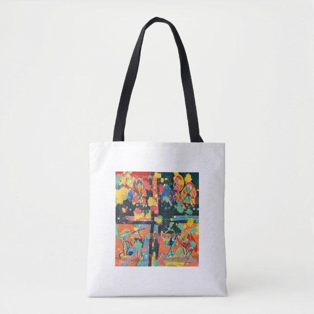 Bolsa Tote Abstrato Hoodie (Frente)