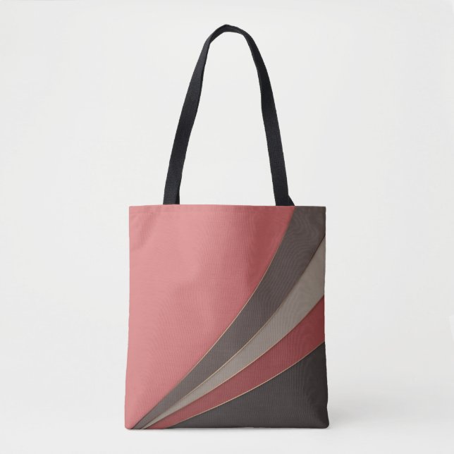 Bolsa Tote Abstrato, impressão simples geométrica simples (Frente)