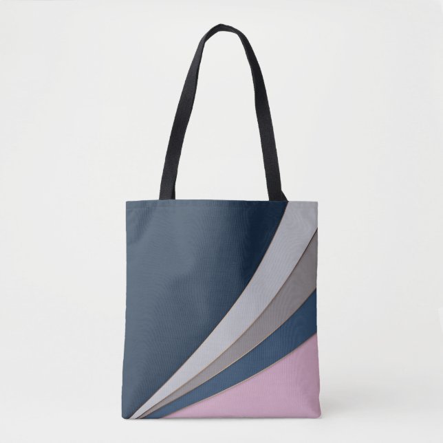 Bolsa Tote Abstrato, impressão simples geométrica simples (Frente)