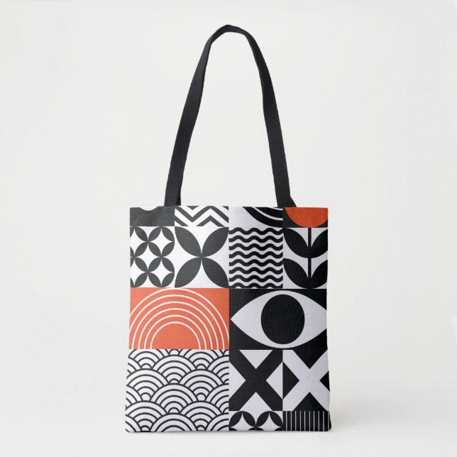 Bolsa Tote Abstrato moderno: Canvas de Design artística. (Frente)