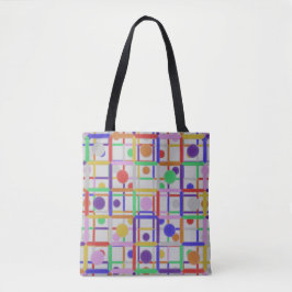 Bolsa Tote Abstrato moderno multicolor