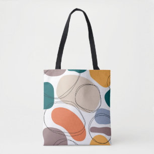 Bolsa Tote Abstrato multa geométrica sem costura, geométrica,