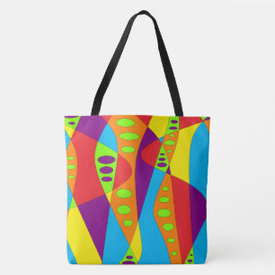 Bolsa Tote Abstrato multicolorido