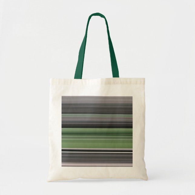 Bolsa Tote Abstrato nº 1: Verde-oliva e cinza (Frente)