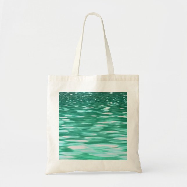 Bolsa Tote Abstrato nº 3: Shimmer Verde (Frente)