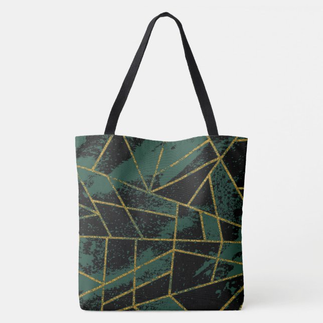 Bolsa Tote Abstrato nº 941 Verde (Verso)