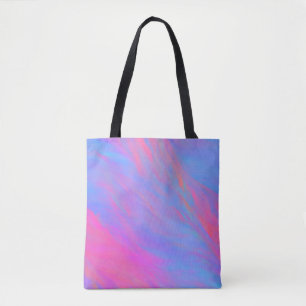 Bolsa Tote Abstrato Neon Ink Flow