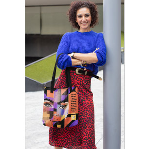 Bolsa Tote Abstrato O Senhor Fez Uma Mulher Fé Cristã