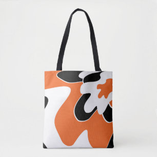 Bolsa Tote Abstrato padrão - laranja
