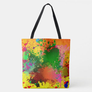 Bolsa Tote Abstrato Paint Splatter