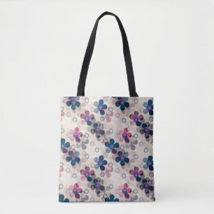 Bolsa Tote Abstrato para crianças flores bonitinhas de desenh