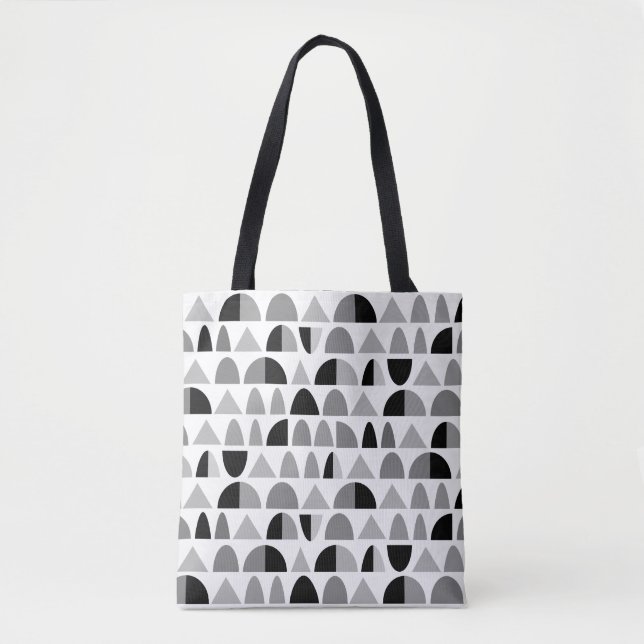 Bolsa Tote Abstrato Pattern 290721 - Monocromo (Frente)