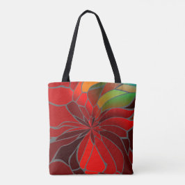 Bolsa Tote Abstrato Poinsettia