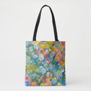 Bolsa Tote Abstrato ponto esfregaço curso de pincel em acríli