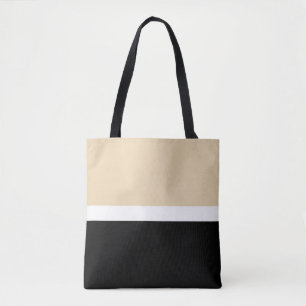 Bolsa Tote Abstrato preto bege