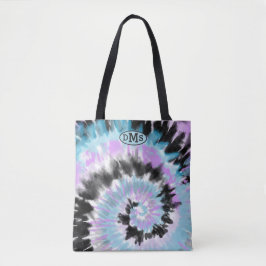 Bolsa Tote Abstrato preto Lavanda preto azul