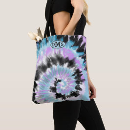 Bolsa Tote Abstrato preto Lavanda preto azul