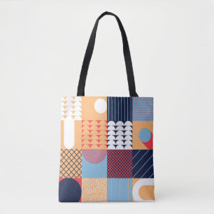 Bolsa Tote Abstrato quadrado trabalho de arte: design geométr