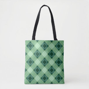 Bolsa Tote Abstrato quadrados geometri sem costura com verifi